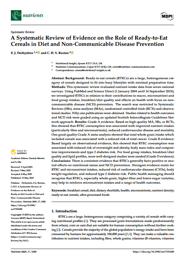 Systematic Review title page